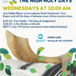 INSIDE LOOK INTO THE HIGH HOLY DAYS: Can YK fast be counted as Intermittent Fasting?