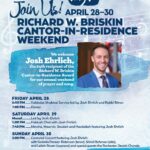 24th Richard W. Briskin Cantor-In-Residence Concert: Josh Ehrlich