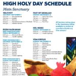 High Holy Day Schedule - Rosh Hashanah