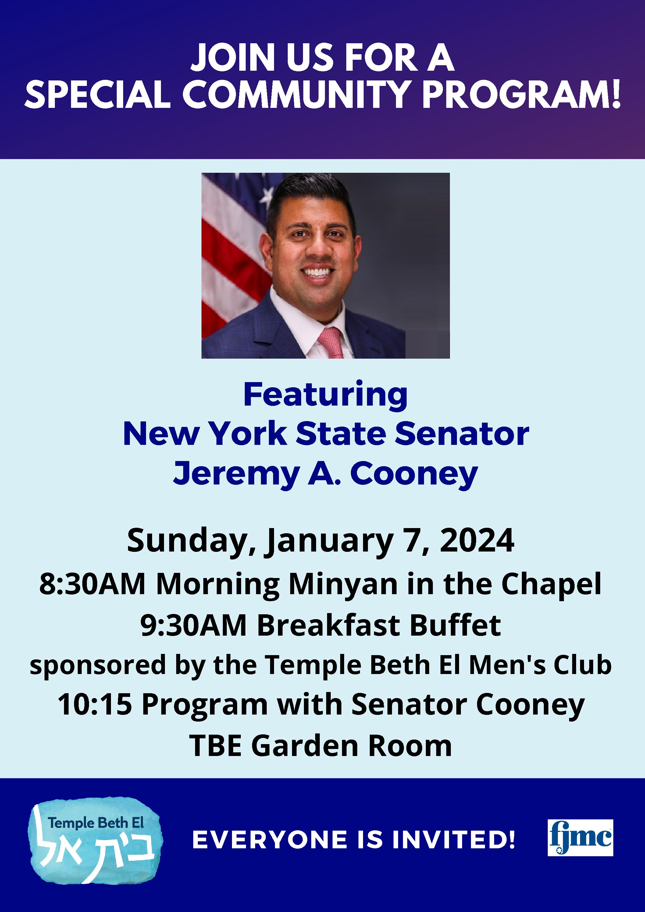 Community Program with Senator Cooney