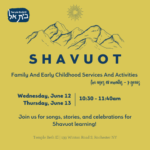 Young Families Shavuot Learning