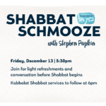 Shabbat Schmooze & Kabbalat Shabbat Services
