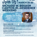 Kabbalat Shabbat Dinner | Briskin Cantor-in-Residence Weekend