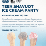 Teen Shavuot Ice Cream Party