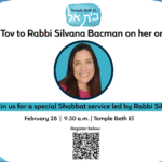 Rabbi Silvana Celebration-Shabbat and Kiddush