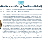 TBE Clergy Candidate Kabbalat Shabbat