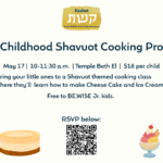 Early Childhood Shavuot Cooking Program