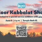 Outdoors Kabbalat Shabbat