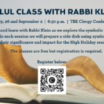 Elul Class with Rabbi Klein