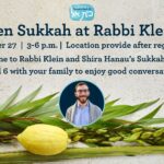 Open Sukkah at Rabbi Klein’s